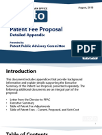 Patent Fee Proposal Detailed Appendix