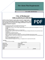 City of Richmond: Fire Alarm Plan Requirements