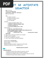 PROIECT DE ACTIVITATE DIDACTICĂ Iarna Grad 1