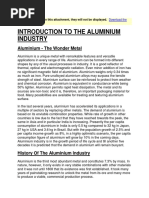 Introduction To The Aluminium Industry