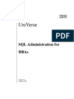IBM Universe Sqldba