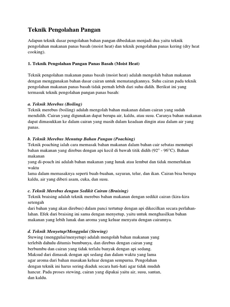 1 Teknik Pengolahan Pangan Panas Basah