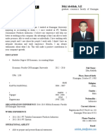 Curriculum Vitae: Diki Abdilah, S.E