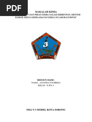 Makalah Kimia Bab 1 Kelas 10