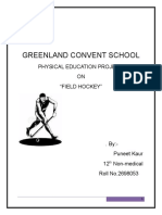 Greenland Convent School: Physical Education Project ON "Field Hockey"