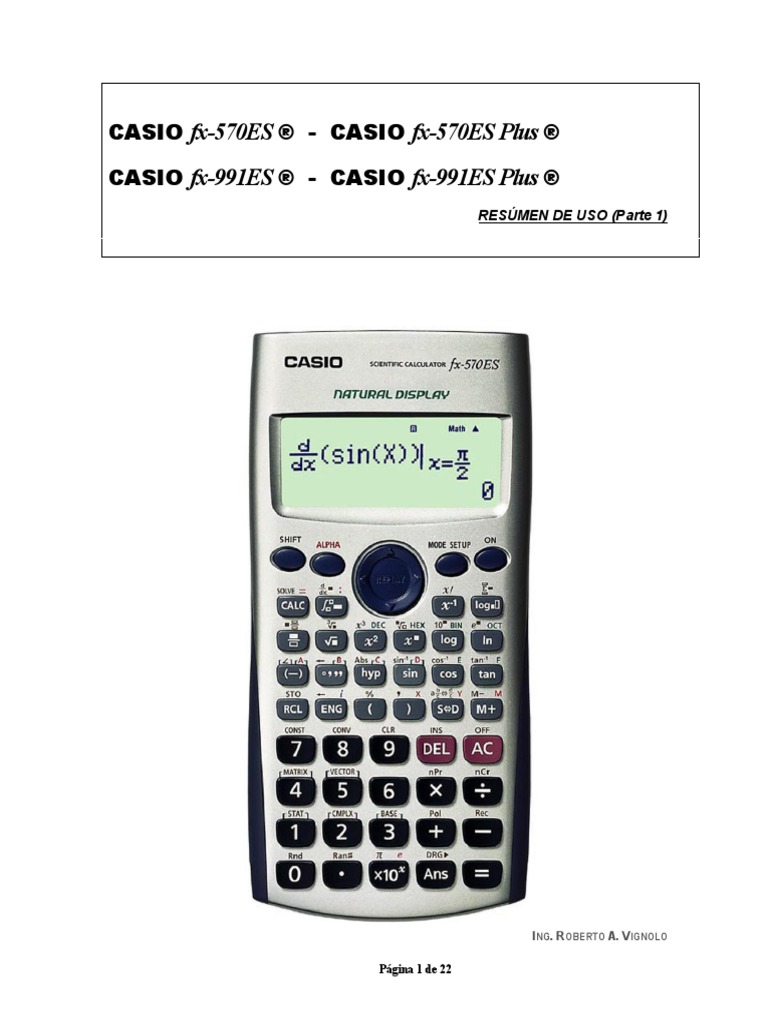 Como Poner Calculadora Cientifica Con Radianes Fx-270W PLUS Manual