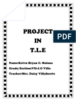 Project IN T.L.E: Name:Keivn Bryan C. Malana Grade/Section:VII-J.G Villa Teacher:Mrs. Daisy Villafuerte