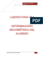 Determinación Gravimétrica Del Aluminio