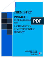 A Chemistry Investigatory Project