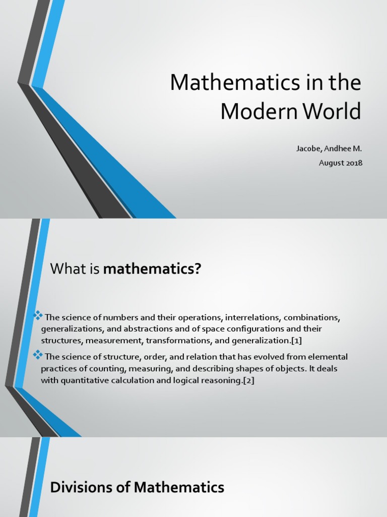 expectation in mathematics in the modern world essay brainly