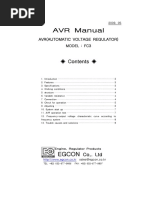 AVR Manual: Avr (Automatic Voltage Regulator)