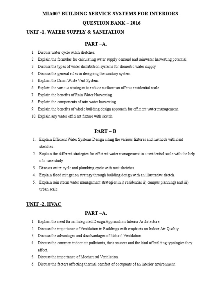 Building Systems Study Guide PDF Hvac Ventilation (Architecture)