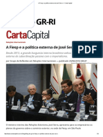 A Fiesp e A Política Externa de José Serra - CartaCapital