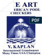 Kaplan The Art of American Pool Checkers 1983