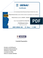 Certificado - SENAI - Finanças Pessoais