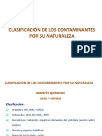 Clasificación de Los Contaminantes Por Su Naturaleza-Junio 2015