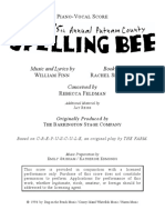 Spelling Bee Score PDF