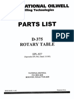 National D-375 Parts List