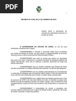 Decreto - Calamidade Financeira Goiás