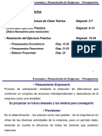 Econom. y Financiacion Empresas - Presupuestos Integrados