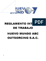 007 Reglamento Interno de Trabajo Nuevo Mundo