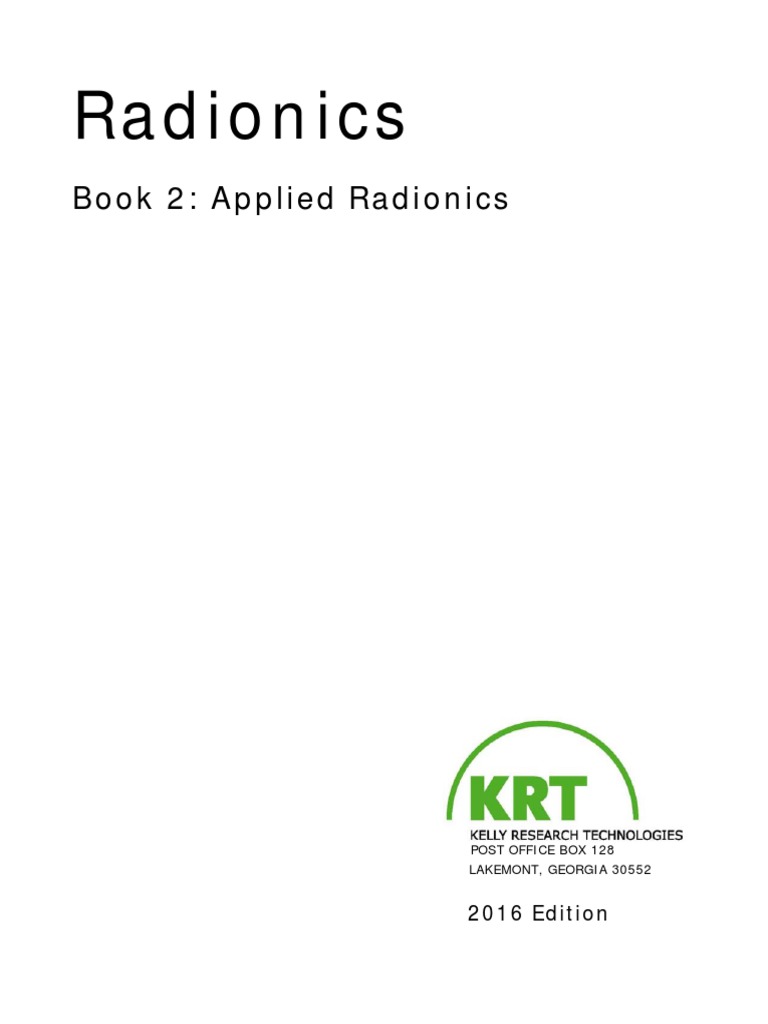 KRT Radionics Book 2 | PDF | Elementary Particle | Atoms
