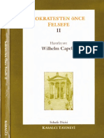 Wilhelm Capelle - Sokrates'ten Önce Felsefe 2. Cilt PDF