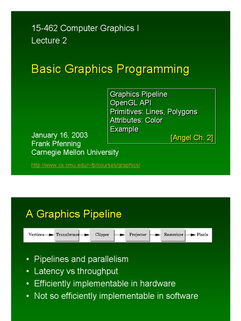 Basic Graphics Programming | PDF | Shader | Polygon