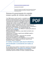 O Que é Um Sistema de Gerenciamento de Conteúdo