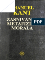 Zasnivanje Metafizike Morala - Imanuel Kant
