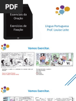 Termos Essenciais Da Oração- Exercicios