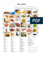 Foods and Drinks Vocabulary Picture Dictionaries 112433