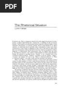 Bitzer - The Rhetorical Situation PDF