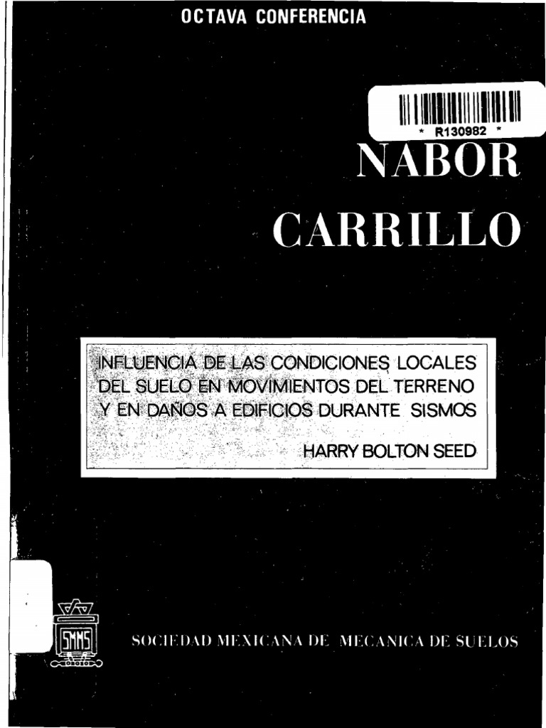 1986 Influencia de Las Condiciones Locales Del Terreno Harry Bolton