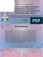 Adicción A Las Redes Sociales y Habilidades Sociales