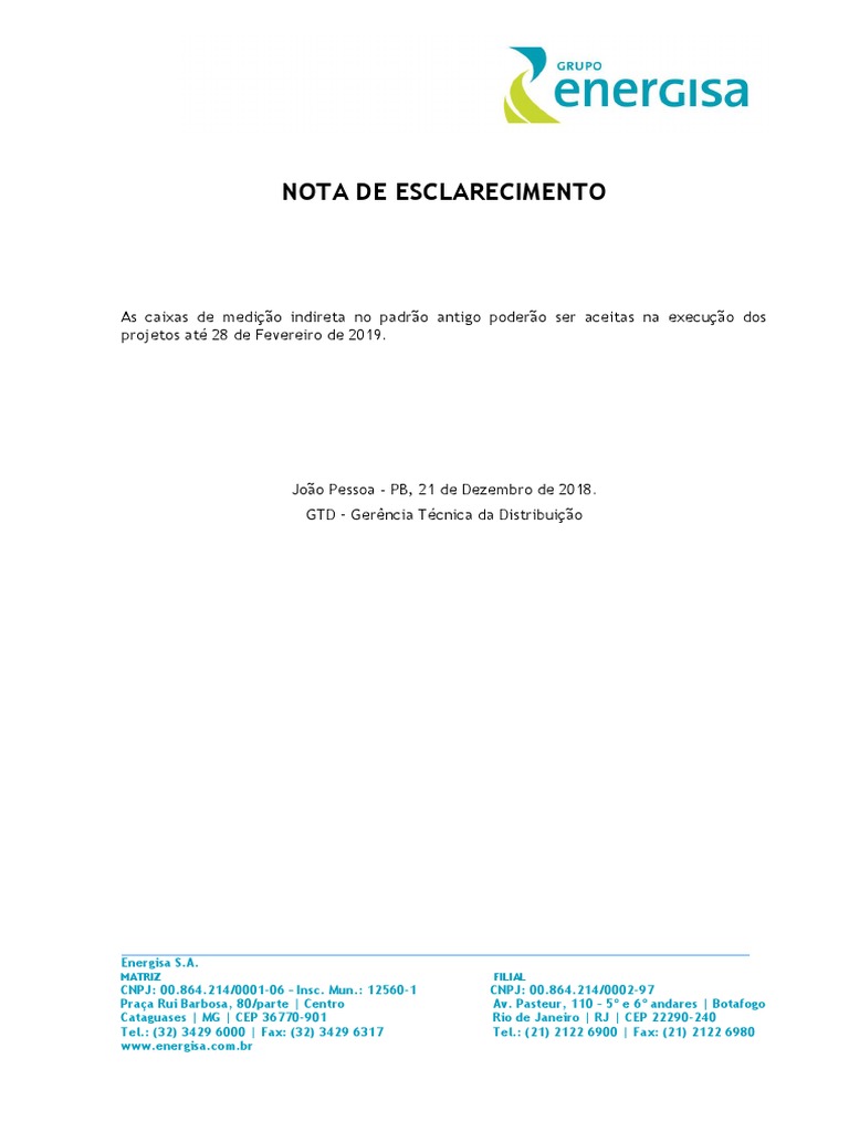 Ndu 002 Fornecimento De Energia Elétrica Em Tensão Primária Pdf