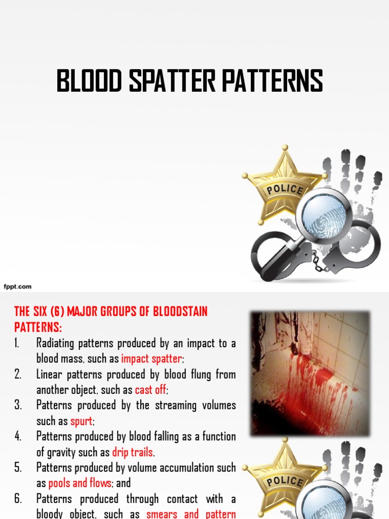 Blood Splatter Pattern | PDF | Motion (Physics) | Physical Quantities