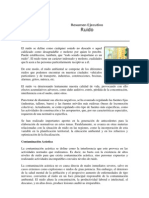 Contaminación Acústica: Resumen Ejecutivo sobre Ruido y sus Efectos