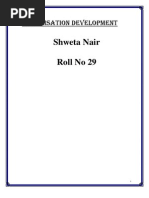 Shweta Nair Roll No 29: Organisation Development