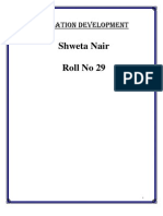 Shweta Nair Roll No 29: Organisation Development