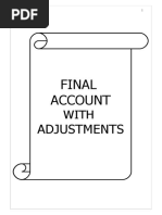 Final Account With Adjustments