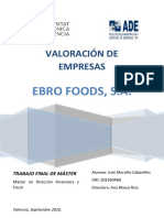 Morcillo - Valoración Económica de La Empresa Ebro Foods, S.A PDF