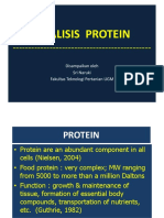 Analisis Protein: Disampaikan Oleh Sri Naruki Fakultas Teknologi Pertanian UGM