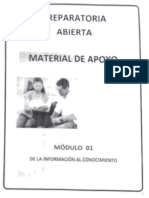 MÓDULO 1 - de La Información Al Conocimiento - MATERIAL DE APOYO PDF