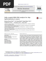 Fully Coupled BEM-FEM Analysis For Ship Hydroelasticity in Waves