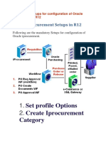 Configuration of Oracle Iprocurement