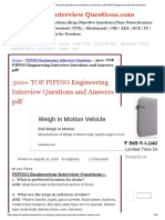 300+ TOP PIPING Engineering Interview Questions and Answers PDF PIPING Engineering Interview Questions