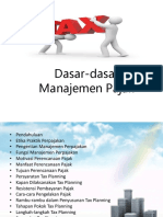 Dasar-Dasar Manajemen Pajak