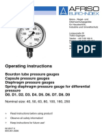 Instrukcja Obslugi Manometry (Wersja En) AFRISO