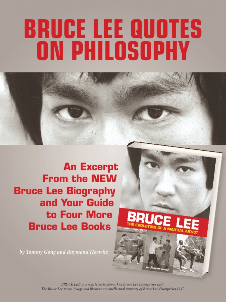 bruce lee philosophy book